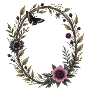 Moody Botanicals Moths Clipart Bundle